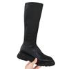 Fashion Flats Women Knee High Boots Designer Cozy Winter Shoes Fashion Dress New High Boots Woman 2025 Goth Chelsea Botas Ladies Shoes
