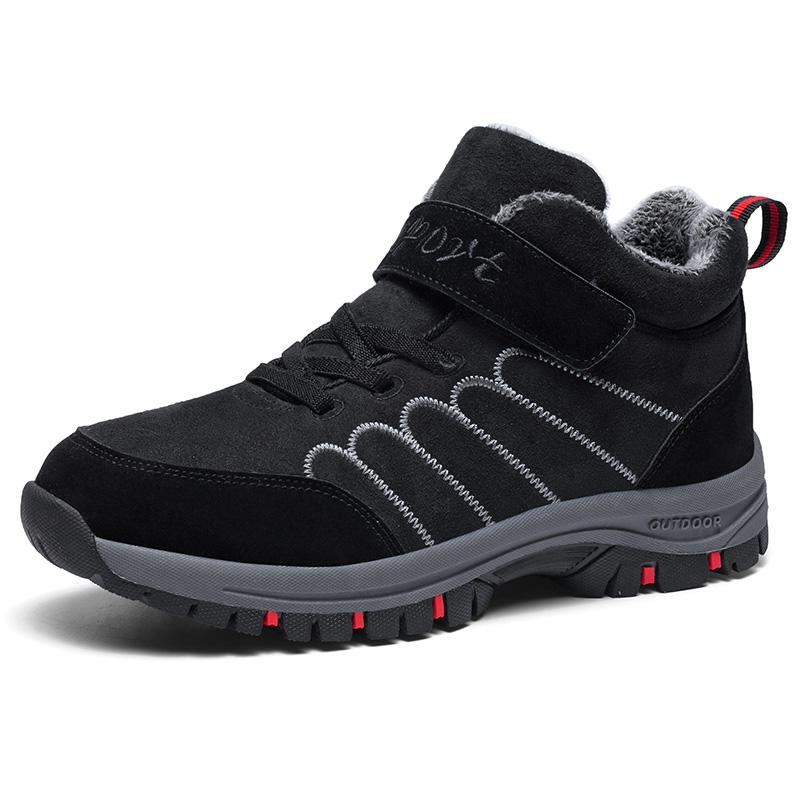 Winter Herren Stiefel Damen Wasserdicht Wildleder Warm Schnee Stiefel Herren Arbeit Freizeit Schuhe High-Top Rutschfest Knöchel Plateau Stiefel Herren Größe 48