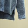 Women Autumn Winter Knitting Sweater Turtleneck Long Sleeve Thickened Knitting Tops Side Split Hem Imitation Mink Pullover Sweater