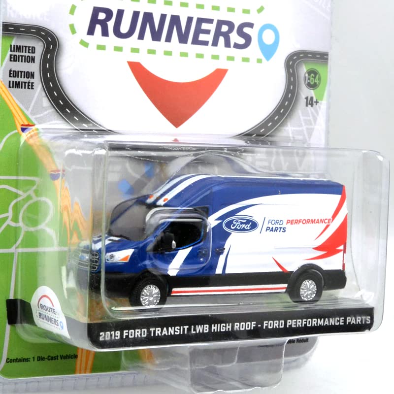 GREENLIGHT Scale Route Runners Series 4 Ford Transit LWB High Roof Ford Performance 164 "2019 - Parts"