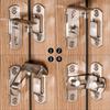 Right Angle Door Latch Hasp 90 Degree Sliding Lock Latch Anti-theft Door Bolt Stainless Steel Cabinet Furniture Lock Hardware