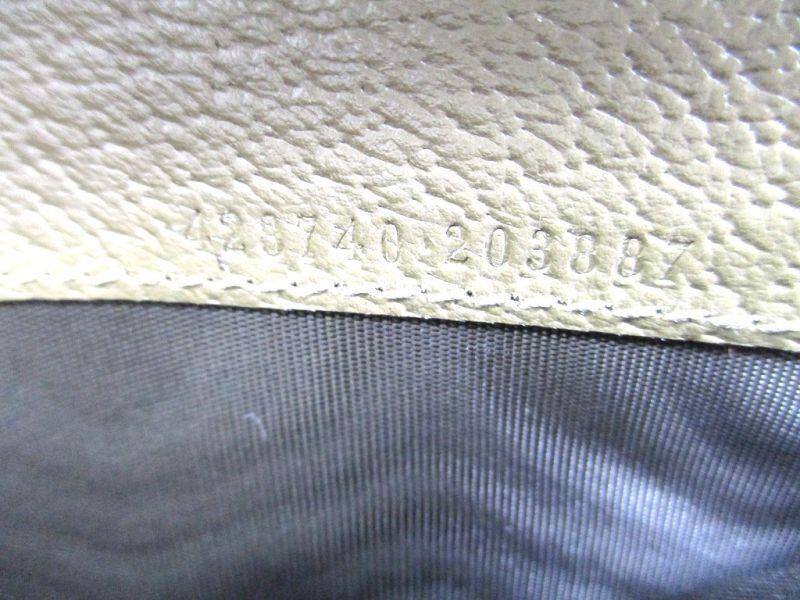 Authentic GUCCI Silver Marmont G Brown Leather Bifold Flap Long Wallet #9824  Refurbished