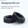 GB6172/6173 Grade 8 High-Strength Hex Thin/Flat Nut, Coarse/Fine Thread, Fine Pitch, M8-M30