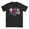 Heilung Brustkrebs Band Kämpfer T-Shirts Herren Oktober Baumwolle T-Shirt Rundhals Kurzarm T-Shirts Grafisch Bedruckt Merch