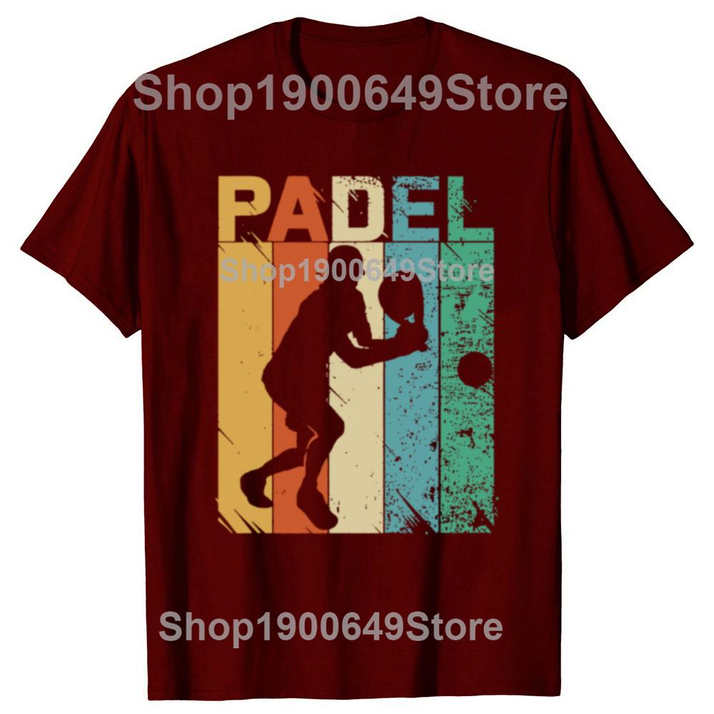 Funny Padel Player Sport Gift T Shirts Graphic Cotton Streetwear Short Sleeve Birthday Summer Tennis Training Tshirt Men