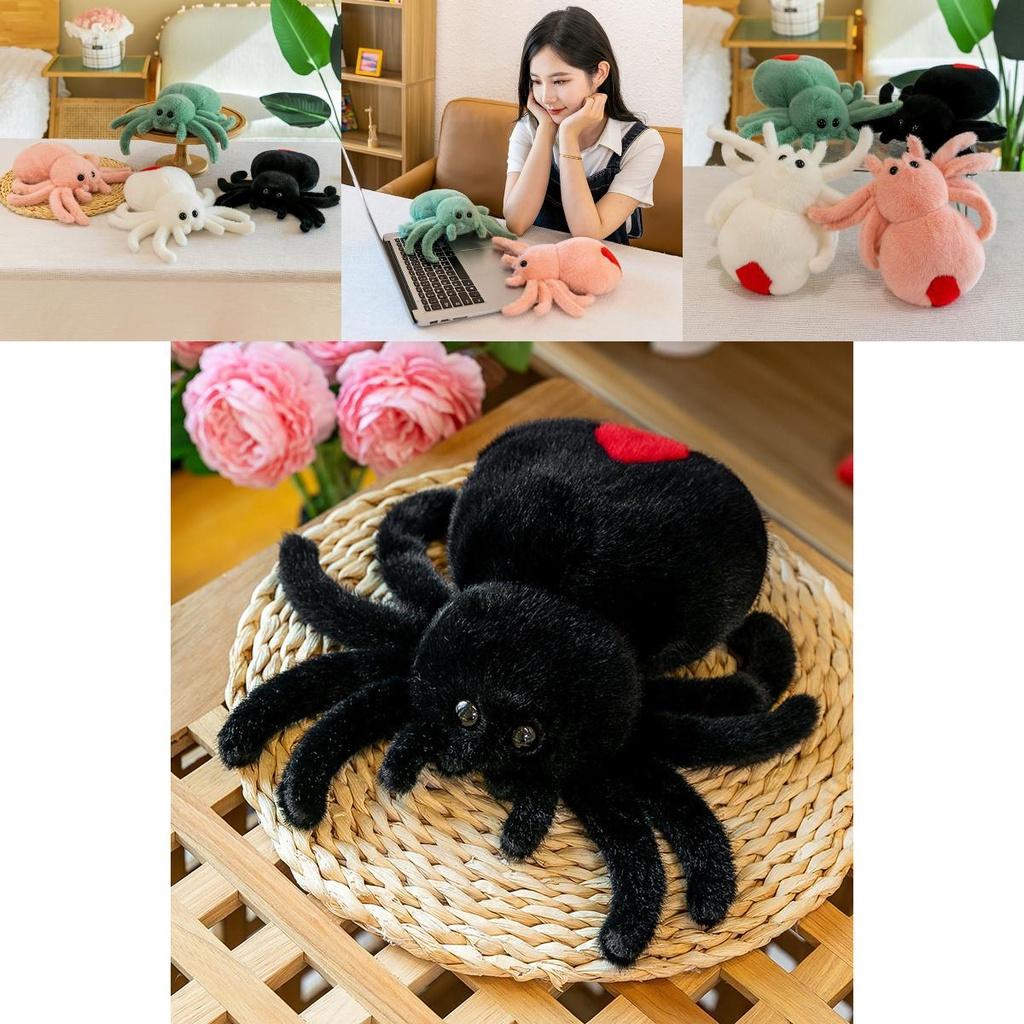 Realistic Plush Spider Stuffed Toy For Home Decoration And Funny Gifts