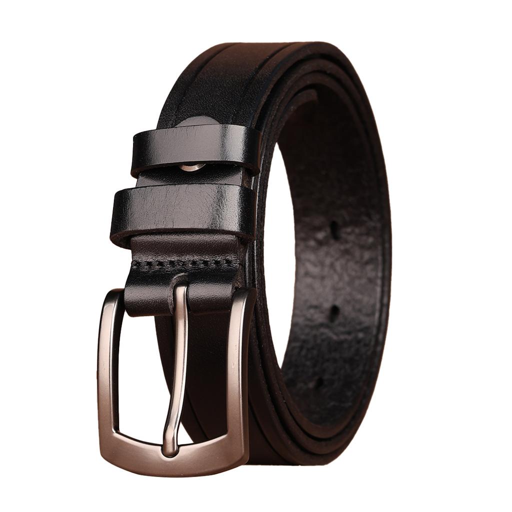 Retro-Gürtel Herren Erste Schicht Rindsleder Vollleder Vielseitig Baumrindenleder Nadelverschluss Gürtel Mittelalter und Junge Männer Neuer Gürtel