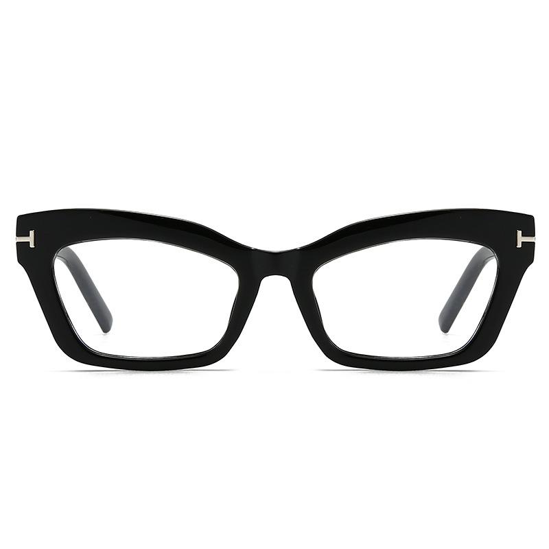 Glasses Frame Anti-blue Glasses T-word Black Frame