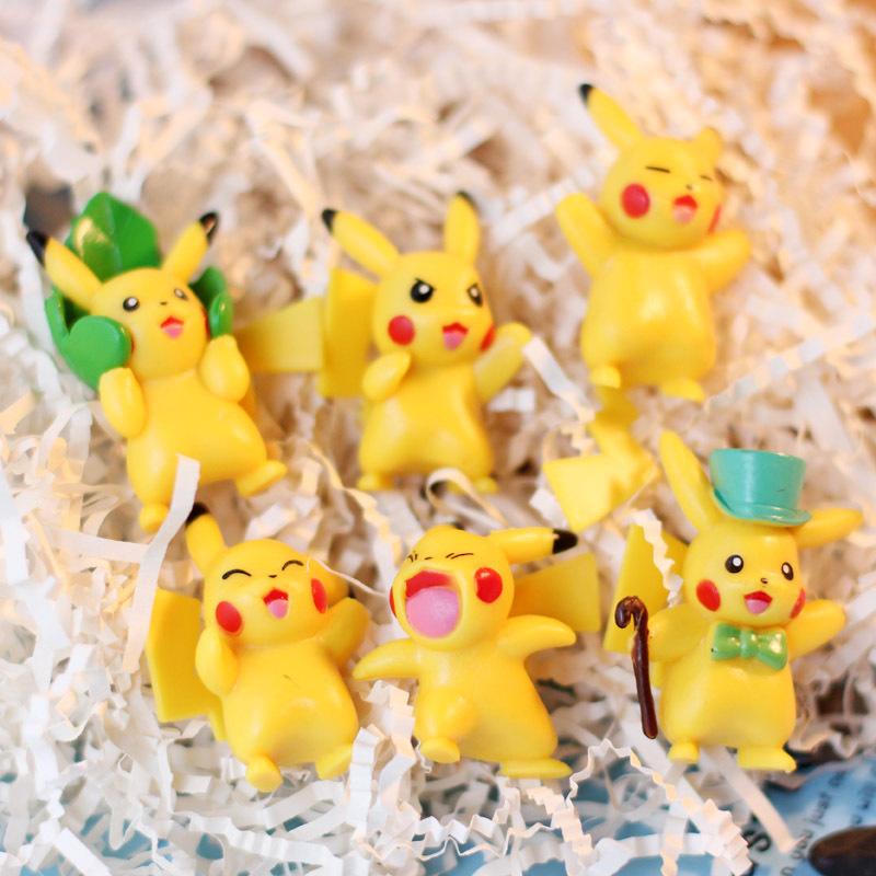 18pcs/set Pokemon Pikachu Action Figure Animation Cute Doll Collection PVC Model Toys