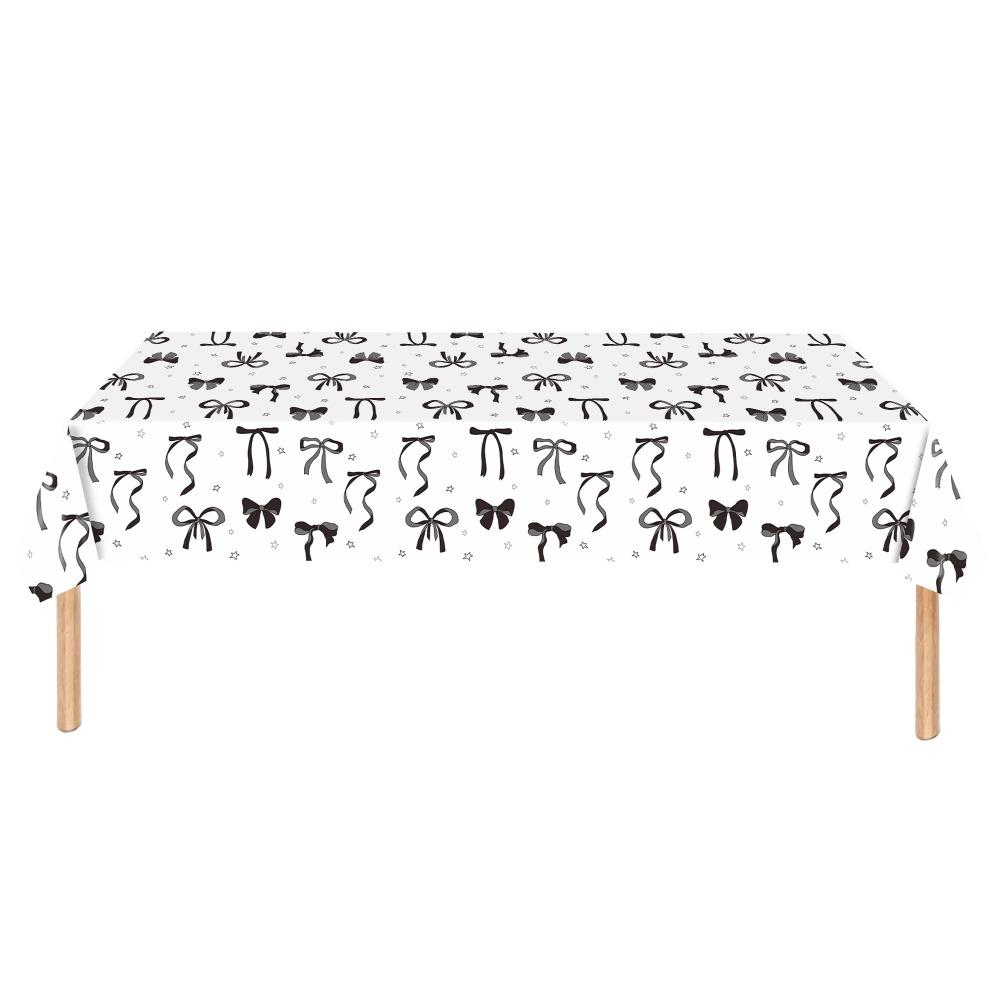 

Одноразовые скатерти Пластиковая скатерть Милая накладка на стол для девочек детей чёрный