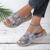 Summer Hot Sale Women's Shoes 2024 High Quality Fashion Women's Sandals Color Block Open Toe Slip-On Flat Women's Sandals