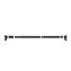 Up To 2.7m Adjustable Stainless Steel Shower Curtain Rod Clothes Drying Rack No-Drill Telescopic Pole for Laundry Room Bathroom