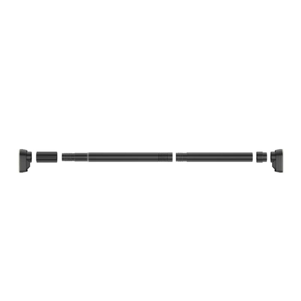Up To 2.7m Adjustable Stainless Steel Shower Curtain Rod Clothes Drying Rack No-Drill Telescopic Pole for Laundry Room Bathroom