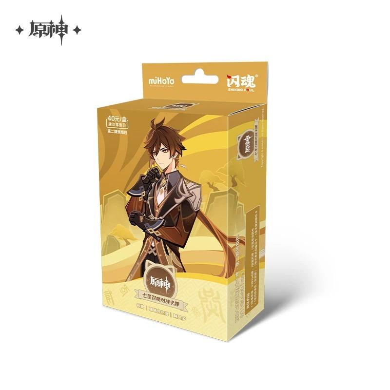 Original Genshin Impact Karte Genius Invokation TCG Kampfkarte Hu Tao Raiden Shogun Anime Charakter Sammelkarte Kinderspielzeug Geschenk