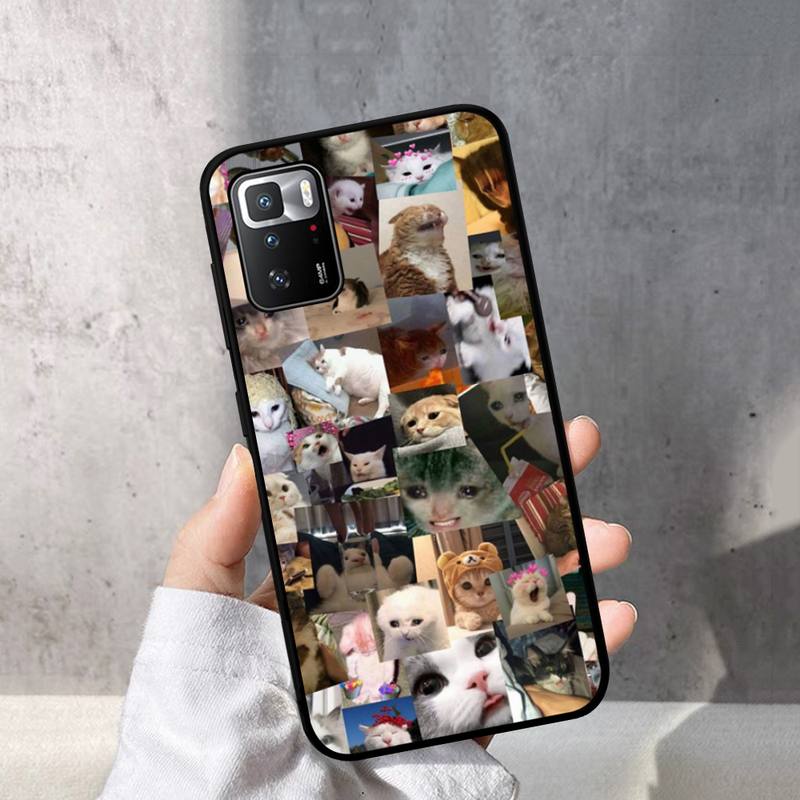 Husă Telefon Meme Pisică Plângând Pentru Redmi Note 10 9 8 6 Pro 8T 5A 4X X 5 Plus 7 7A 9A K20