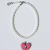 VERRYTASTE Heart Pendant Pearl Necklace - Pink