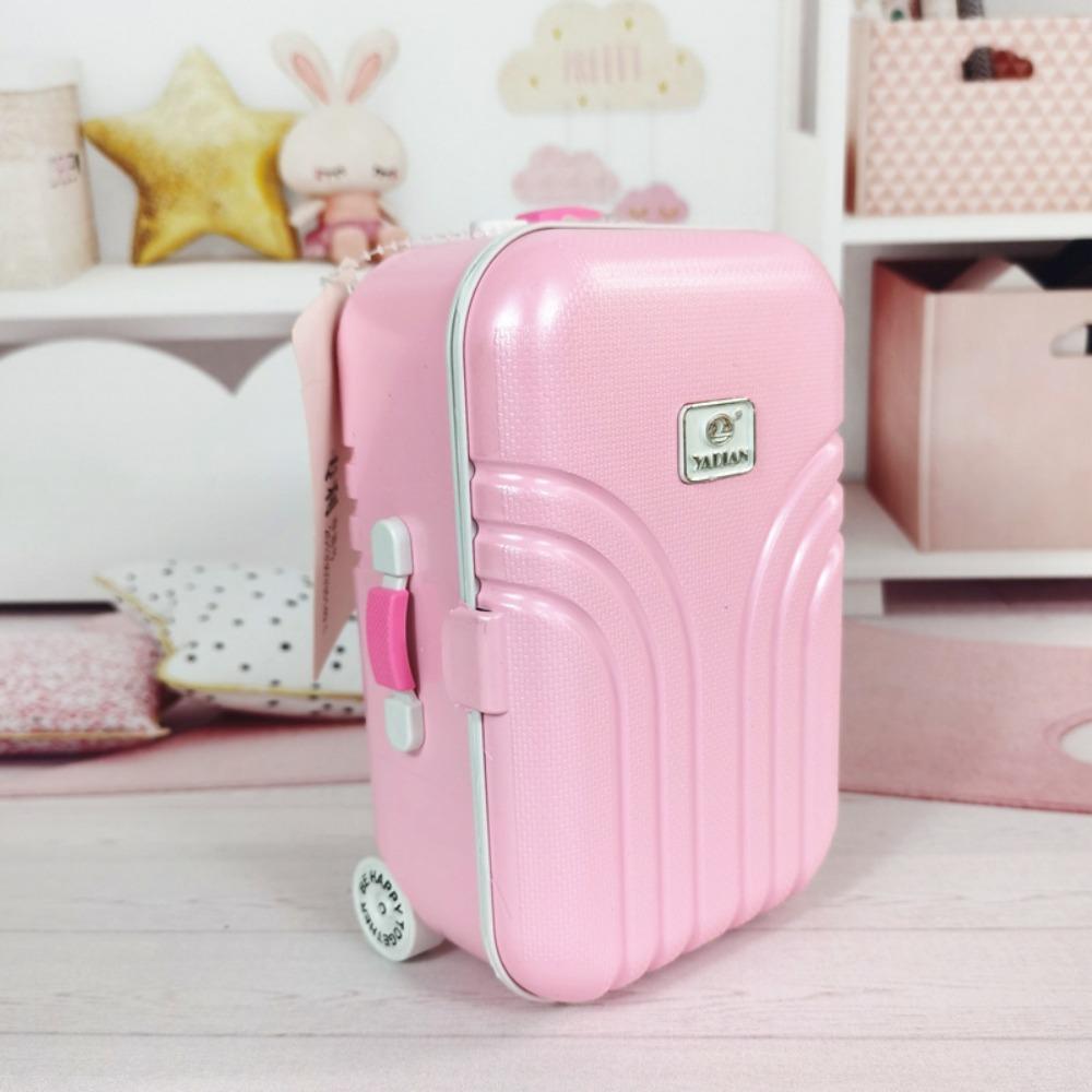 Scene Decor Miniature Portable Trunk Mini Dolls Luggage Box Model  Dolls Accessories