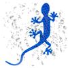 Gecko Car Sticker,3D Car Decal For Covering Scratches Gecko - Reflective Warning Sign Car