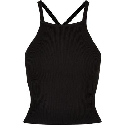 Urban Classics Womens/Ladies Rib Knit Cross Back Top