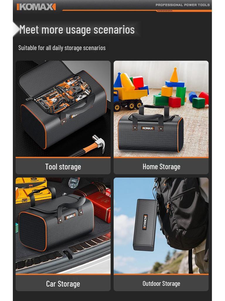 Portable Electrician's Toolkit: Durable Canvas Repair Storage Bag