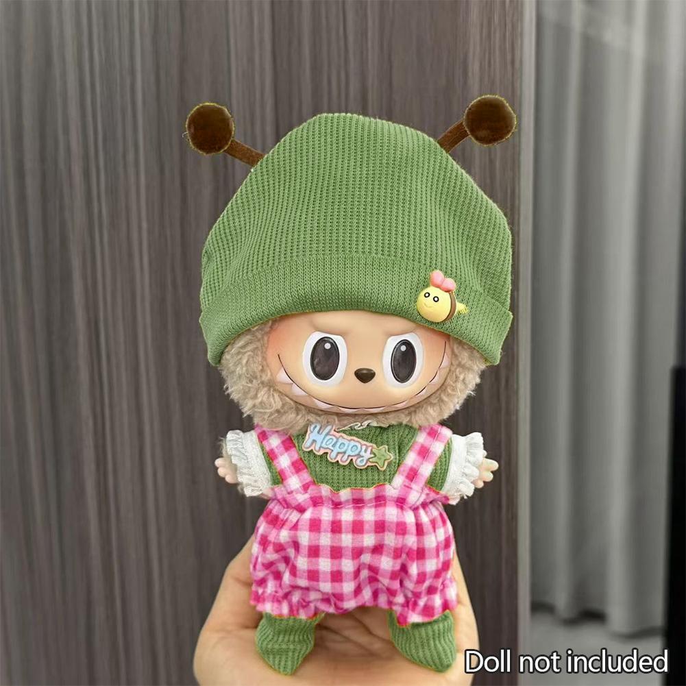 Pro 17 cm Labubu Oblečení pro panenky Módní Oblečení Mikiny Oblečení pro panenky Barevně sladěné Mikiny Panenky Doplňky Roztomilé dekorace Malé utěrky