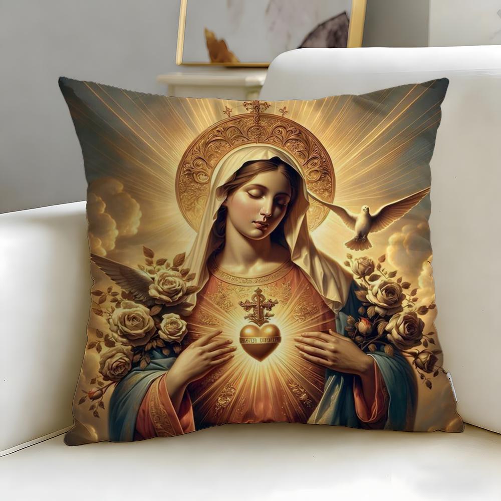 art theme Sacred Aesthetic Art Cushion Cover Soft & Easy-Wash Pillow Case – Versatile for Couch, Bed, Travel and Office
