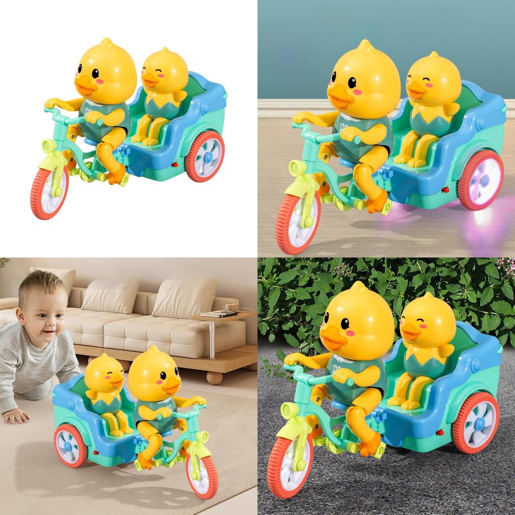 Baby Lernspielzeug Blinklicht Musik Soundeffekte Niedliche Ente Dreirad Für Kinder