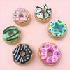10/100Pcs Resin Donuts Miniatures Flatback Dollhouse Decor Accessories Charms Diy Craft Supplies Scrapbooking
