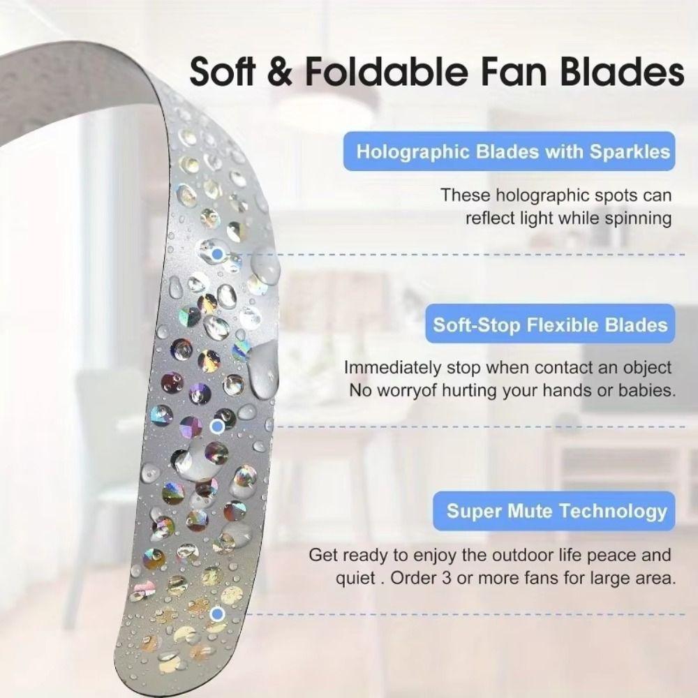 Silent Insect Repellent Fan Battery Powered Fly Destroyer Portable Fly Deterrent Restaurant