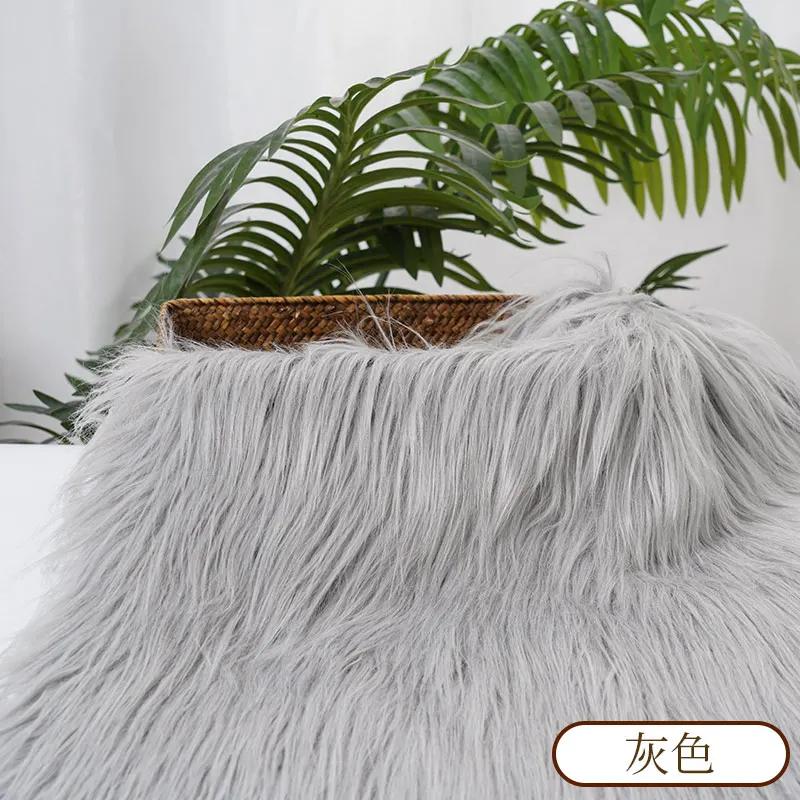 25x45cm Langhaar Kunstfell Stoff für Tierkostüm DIY Puppenhaar Bart Bastelmaterial Patchwork Bekleidung Nähzubehör