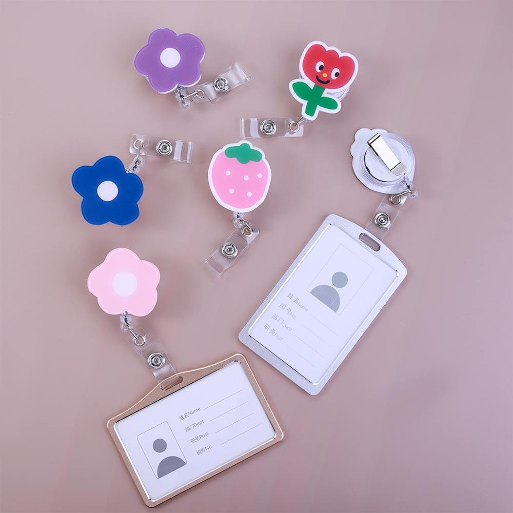 Nurse Doctor Student Reel Clip Retractable Badge Reel ID Card Clips Badge Holder Name Card Holder