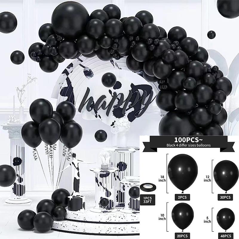 Halloween Balloon Chain Arch Set Ghost Festival Bat Sticker Party Balloon Decoration Yard Balloon