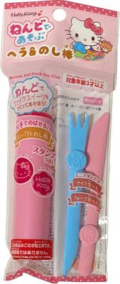 Sanrio Hello Kitty Series Playing with Clay Polypropylene Clay Molds for Art Crafts (Includes Spatula & Stick (Stamp))