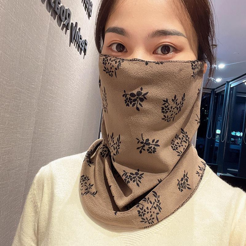 Unisex Ear-hook Face Mask: Warm, Windproof, Full-Face Protection, Integrated Neck Warmer for Driving & Cycling - Versatile Internet Celebrity Snood