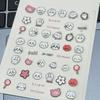 Jiji and Kawa Embossed Transparent Stickers: High-Quality, Creative DIY Student Planner Decorations