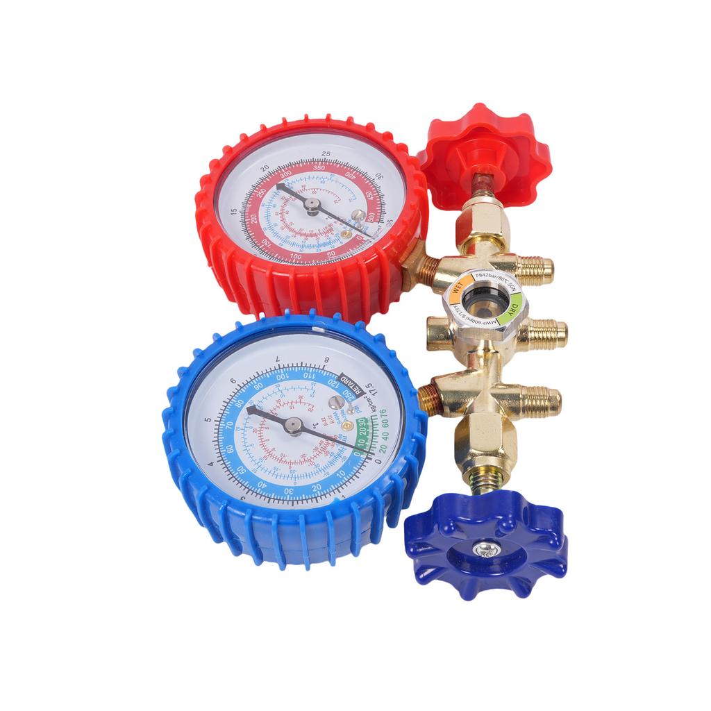 Manifold Meter Set 2 Dial Alloy Diagnostic AC Meter Set Refrigerants Tester for R22 R134A R410 536B and 134 Direct