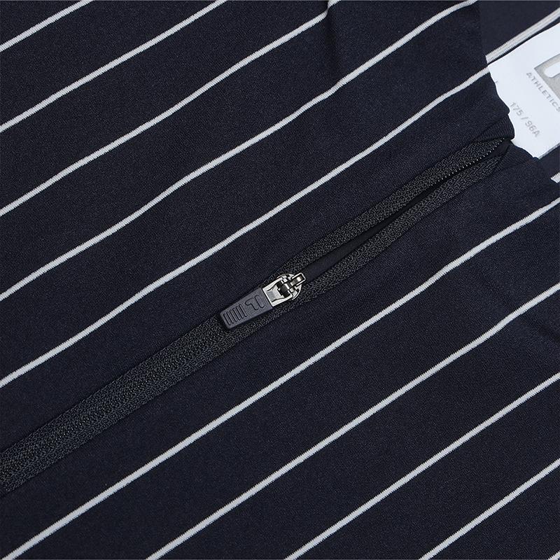 FILA Striped Long Sleeve Breathable T-Shirt With Half Zip Men Tops A11M513219FZA