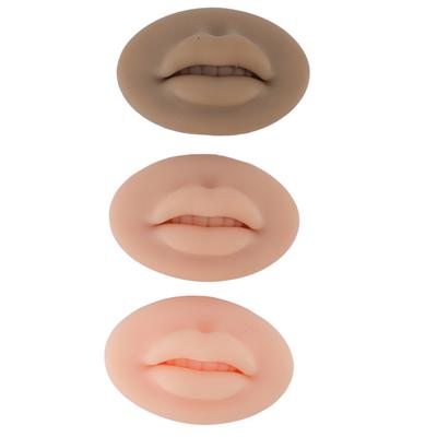 3 stücke Tattoo Praxis Lippen Silikon Microblading Praxis Haut 3D Gefälschte Haut Tattoo Haut Kosmetische