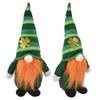 2pcs Gnomes Plush Representing Good Luck Expressing ST Patricks Day Feeling Irish Green Gnome