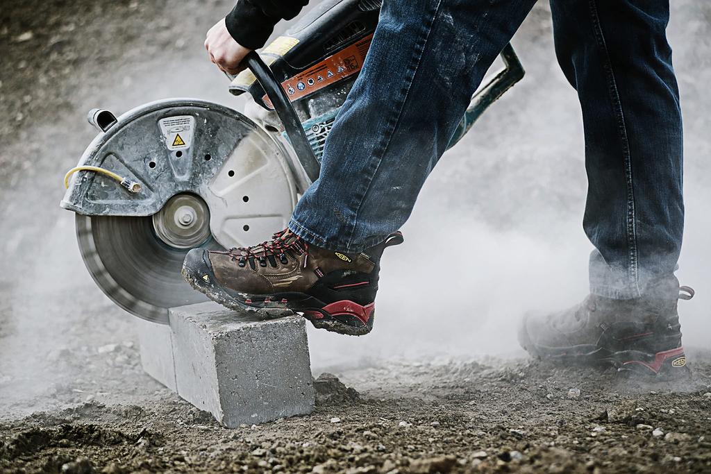 Safety shoes CSA HAMILTON CARBON WP CSA Hamilton Six Carbon Waterproof RED cm [KEEN Utility] Men's BISON/JESTER 27.0
