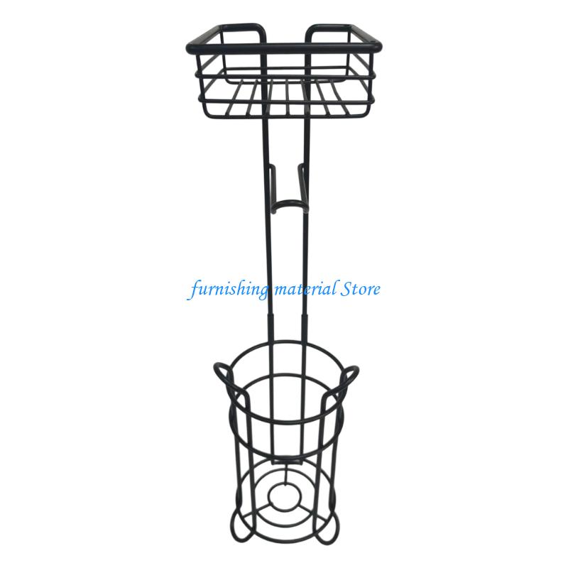 Y5GD Upgrades Eisen Toilettenpapierhalter Freistehender Toilettenpapierständer Einfaches Design Taschentuchständer Perfekt für Kleine Badezimmer