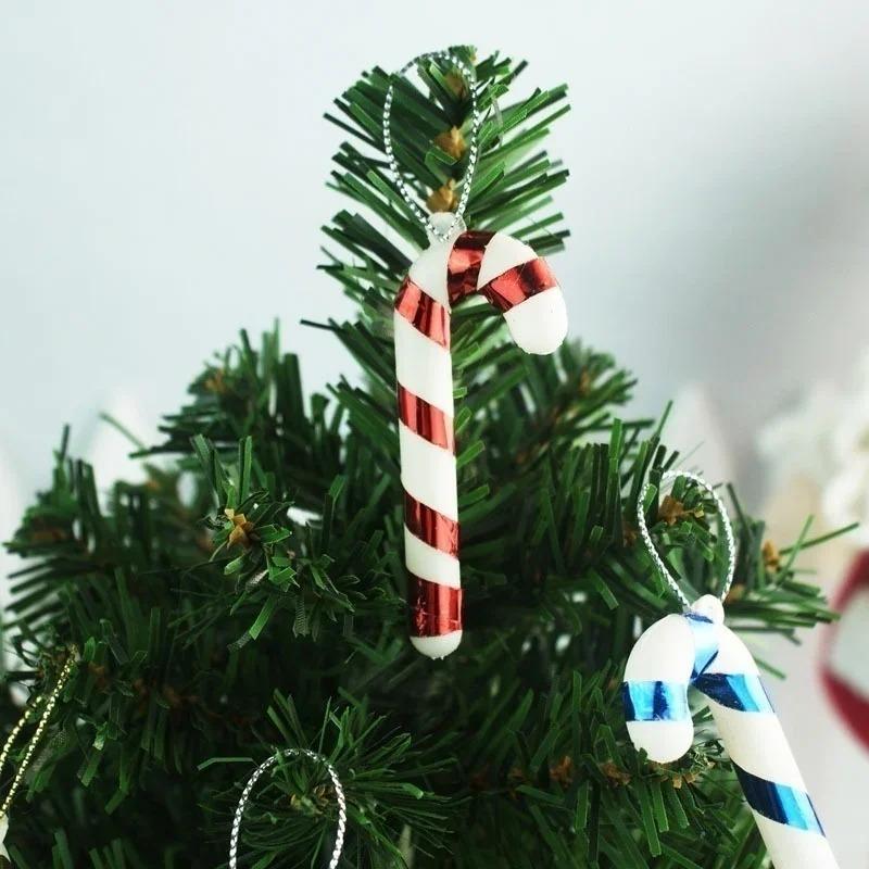 10Pcs Random Mix Christmas Candy Tree Hanging Ornaments Home Party Decoration Merry Christmas