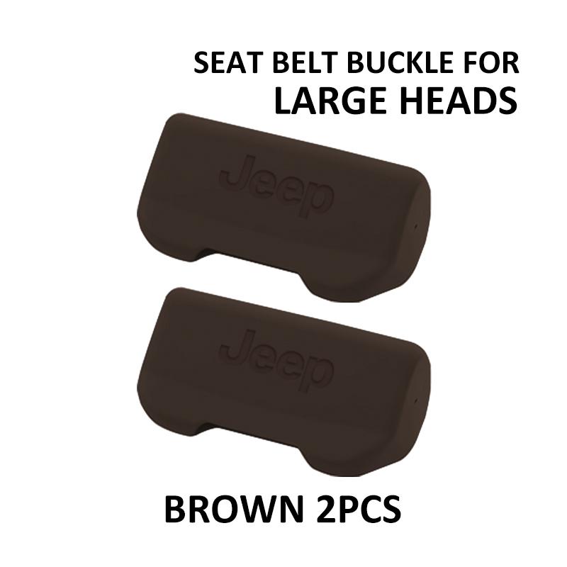 Car Seat Belt Buckle Plug Anti-collision Cover Silicone Protective Covers For df2 Cherokee Wrangler JK Gladiator Compass  ex6