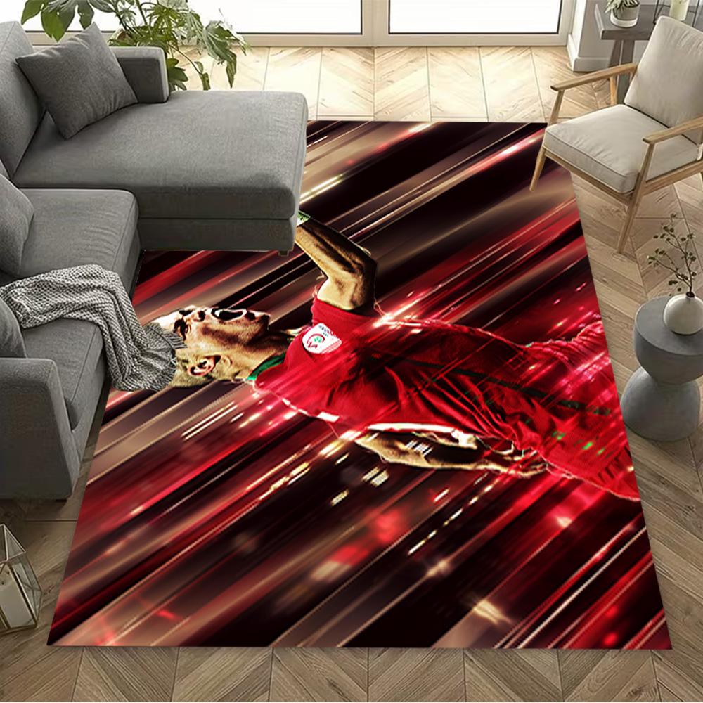 Goalkeeper Action Floor Rug Office Rug Design for Dining Room Hallway Balcony Living Rooms Anti-slip Rug Anime Office Decor