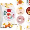 500 Stickers/Roll: Creative Text for Baking, Packaging, Gifts, or Sealing Labels