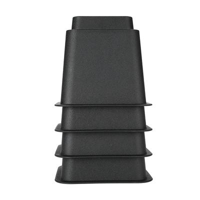 Set da 4 pezzi 5" Rialzi per Mobili Rialzo Regolabile per Letto e Sedia Piedi Larghi Alzate