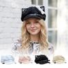 Cute Cat Ears Women's Beret Anime Cat Paw Pattern Newsboy Cap Sweet Japanese Style Baseball Cap Everyday Outfits
