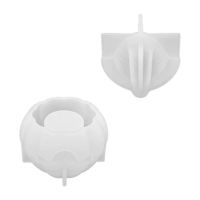

Halloween Pumpkin Aromatherapy Candle Cup Silicone Mold DIY Handmade Cement Concrete Gypsum Making Candle Holder Mould
