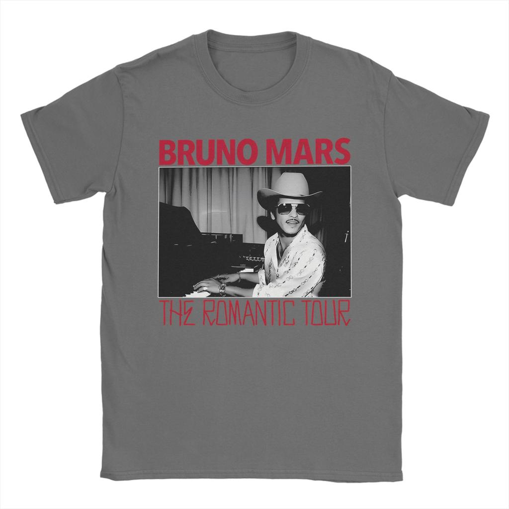 The Romantic Tour Bruno Mars 2026 T Shirt for Unisex Pure Cotton Novelty TShirt Round Collar Tees Short Sleeve Clothes Adult