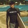 Mens Quick-Dry UV Protection Rash Guard Long Sleeve Swimwear Snorkeling Surfing River Trekking Diving